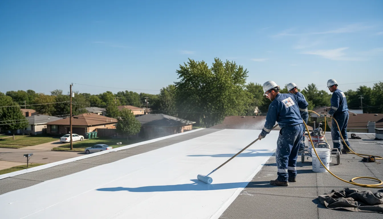 Commercial roof coating in Iola, KS near me